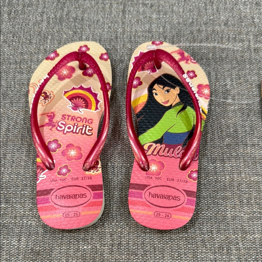 Havaianas Kids' Pink Flip Flops